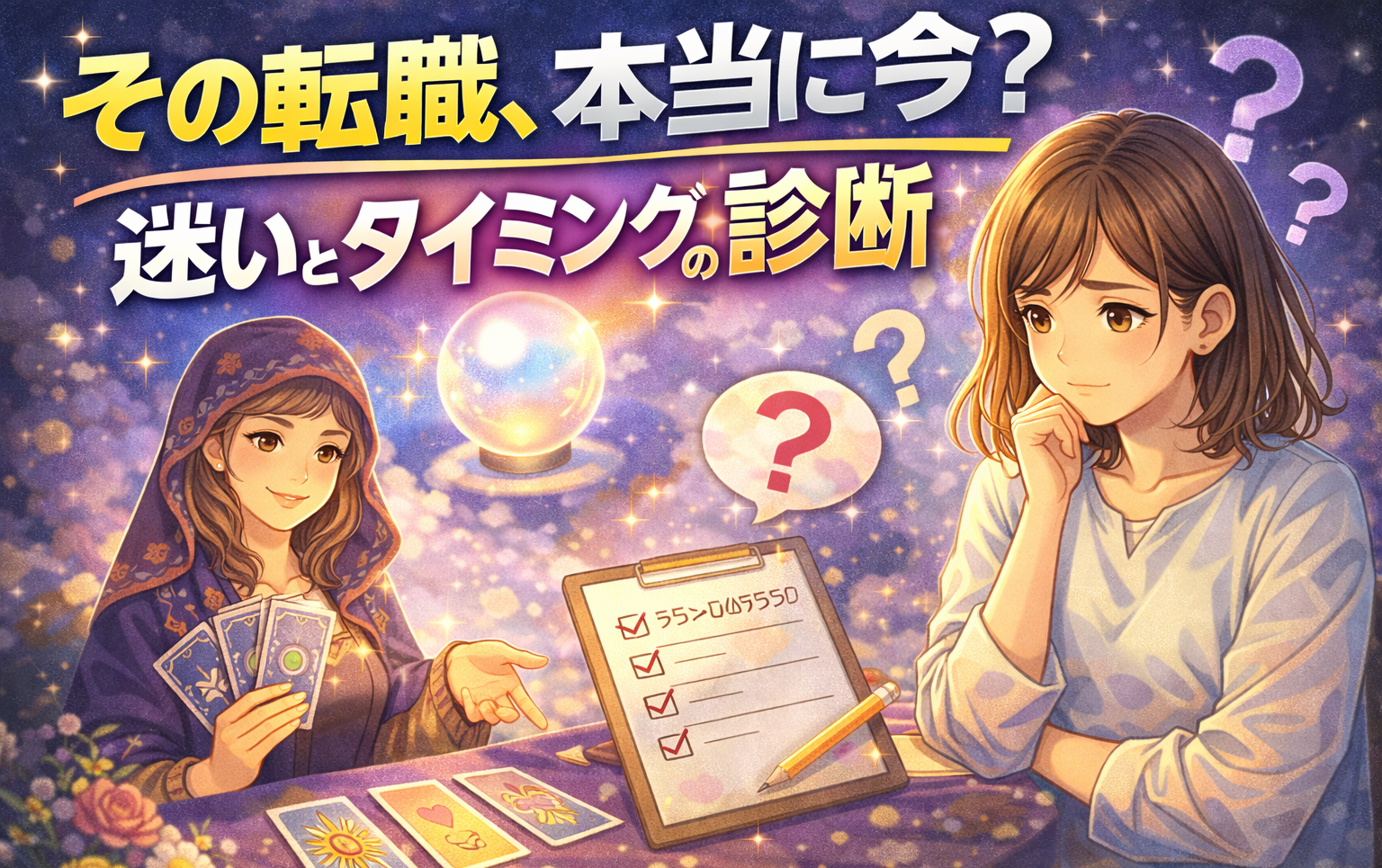 その転職、本当に今？迷いとタイミングの診断