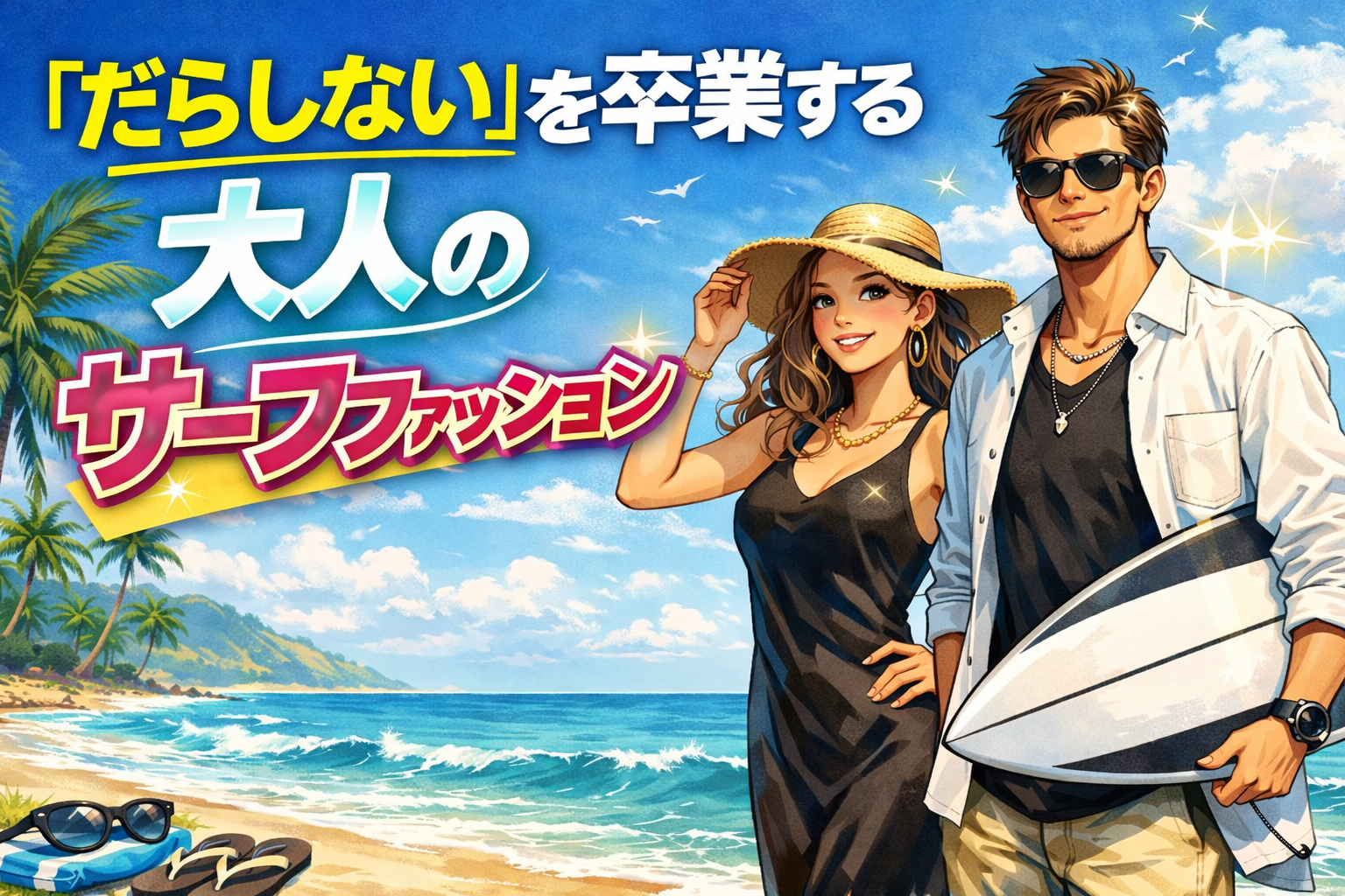 「だらしない」を卒業する大人のサーフファッション